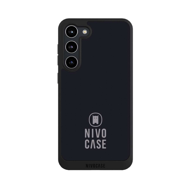 Galaxy S23 + NIVOpure Nivocase Logo Schwarz Grau