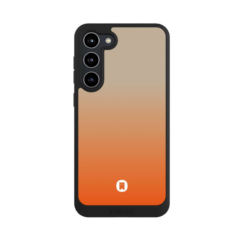 Galaxy S23 + NIVOpure Nivocase Farbverlauf Beige Orange