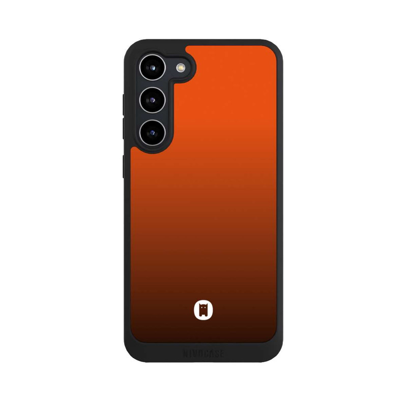 Galaxy S23 + NIVOpure Nivocase Farbverlauf Orange Schwarz