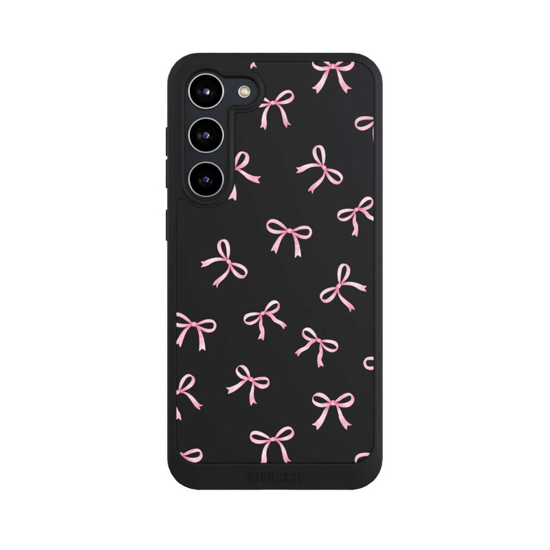 Galaxy S23 + NIVOpure Pink Bows transparent with AI