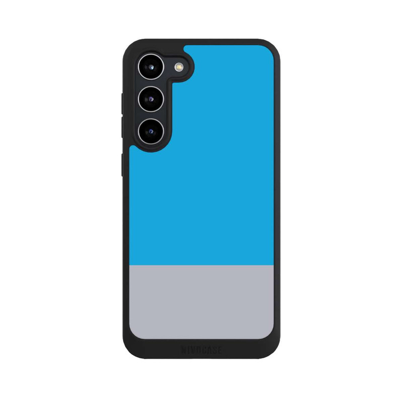Galaxy S23 + NIVOpure Light Blue and Grey Color Combination