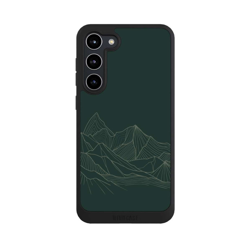 Galaxy S23 + NIVOpure Berg Line Art Grün