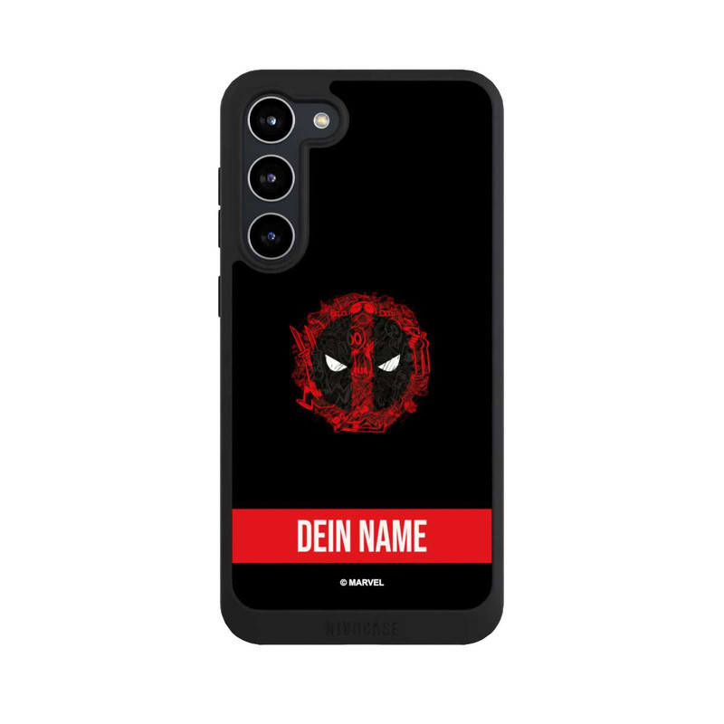 Galaxy S23 + NIVOpure Deadpool Logo Personalisierbar
