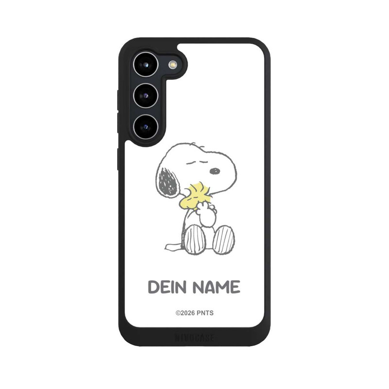 Galaxy S23 + NIVOpure Snoopy And Woodstock Cuddling Personalisierbar