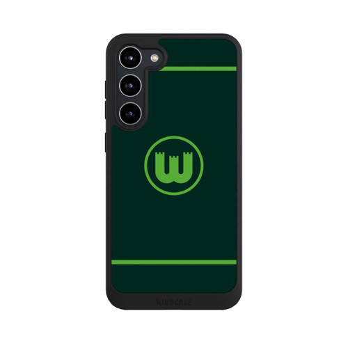 Samsung Galaxy S23+ NIVOpure VfL Wolfsburg Zinnenwappen Linien Grün