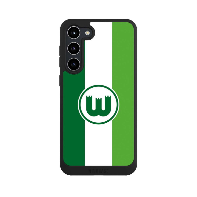 Galaxy S23 + NIVOpure VfL Wolfsburg Zinnenwappen Streifen