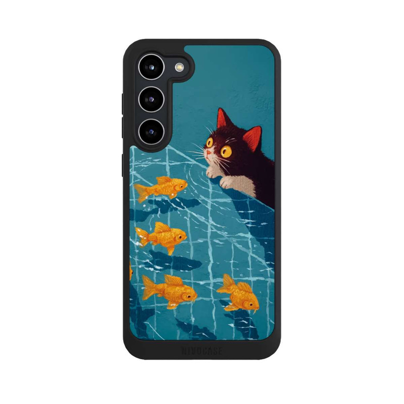 Galaxy S23 + NIVOpure Die Katze im Pool mit KI
