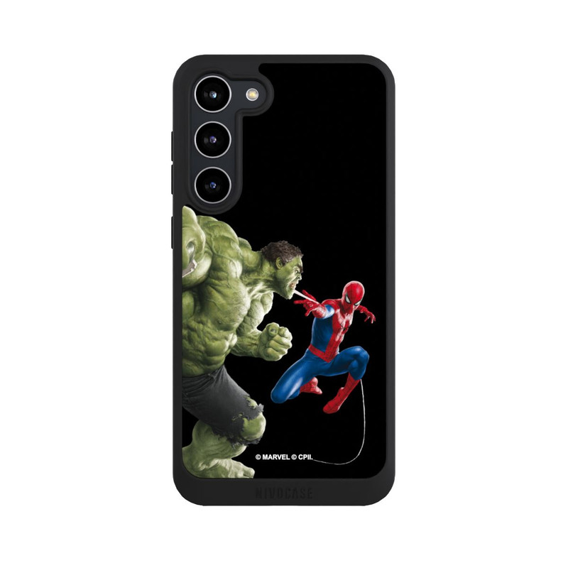 Galaxy S23 + NIVOpure Spider-Man fights Hulk