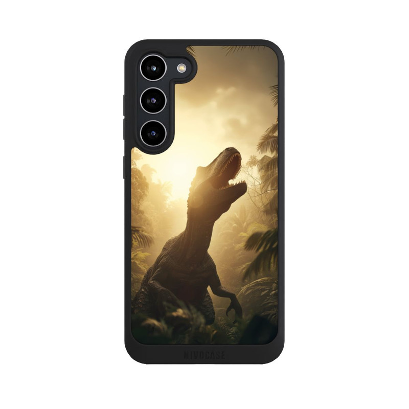 Galaxy S23 + NIVOpure Dinosaurier im Urwald mit KI