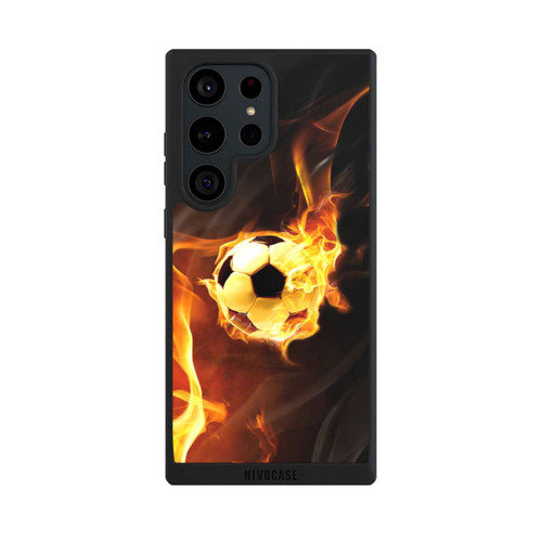 Samsung Galaxy S23 Ultra NIVOpure Fußball in Flammen