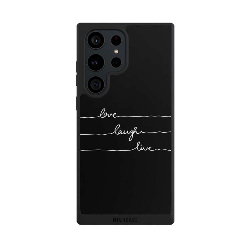 Galaxy S23 Ultra NIVOpure Love Laugh Live white/black