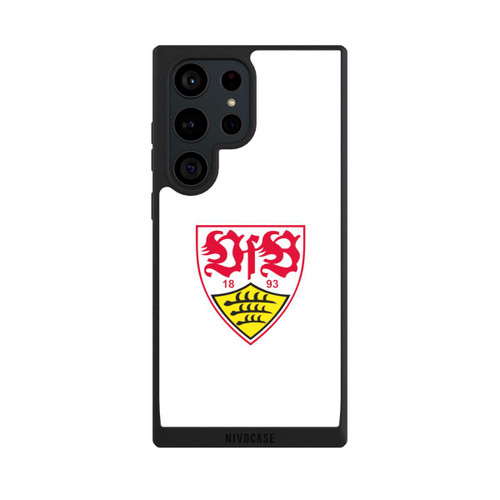 Samsung Galaxy S23 Ultra NIVOpure VfB Stuttgart Wappen Weiß