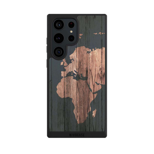 Samsung Galaxy S23 Ultra NIVOpure Wooden World Map