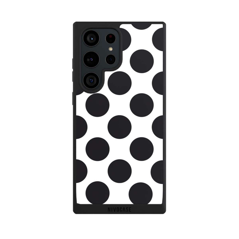 Galaxy S23 Ultra NIVOpure Big Dots - White