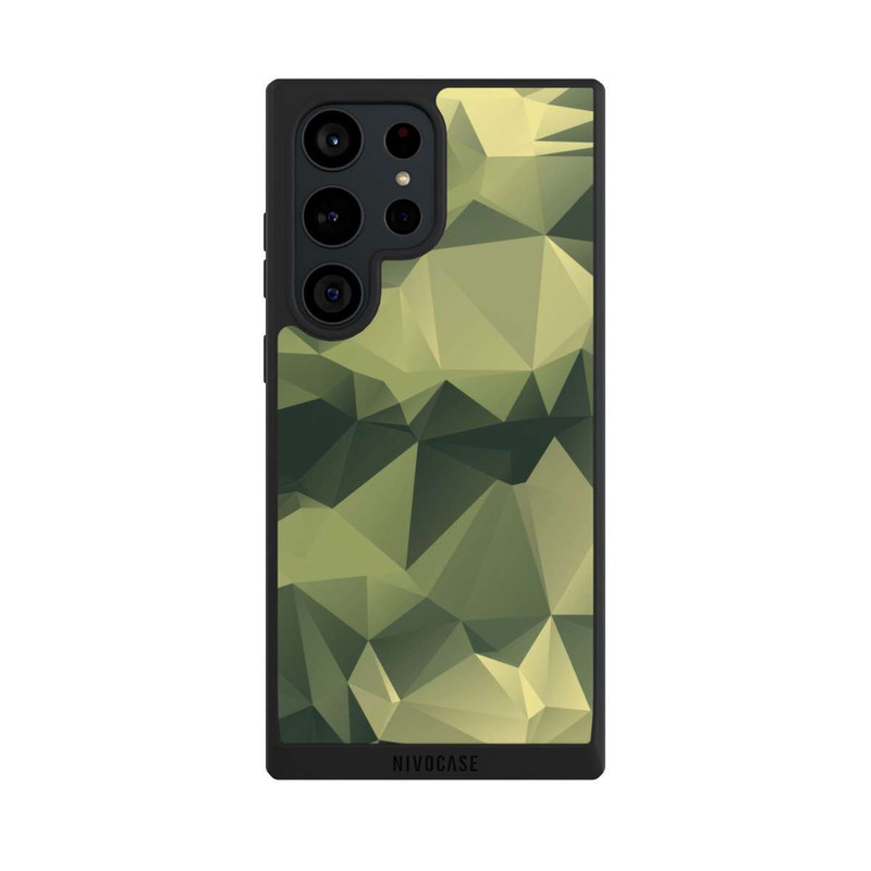 Galaxy S23 Ultra NIVOpure Polygonales Camouflage