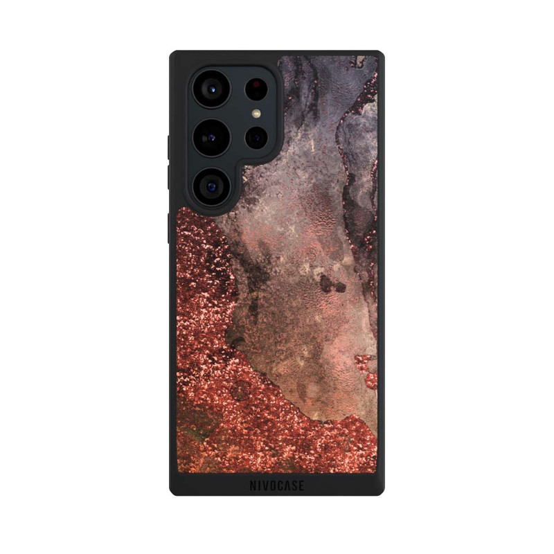 Galaxy S23 Ultra NIVOpure Brown Glitter Marble Look