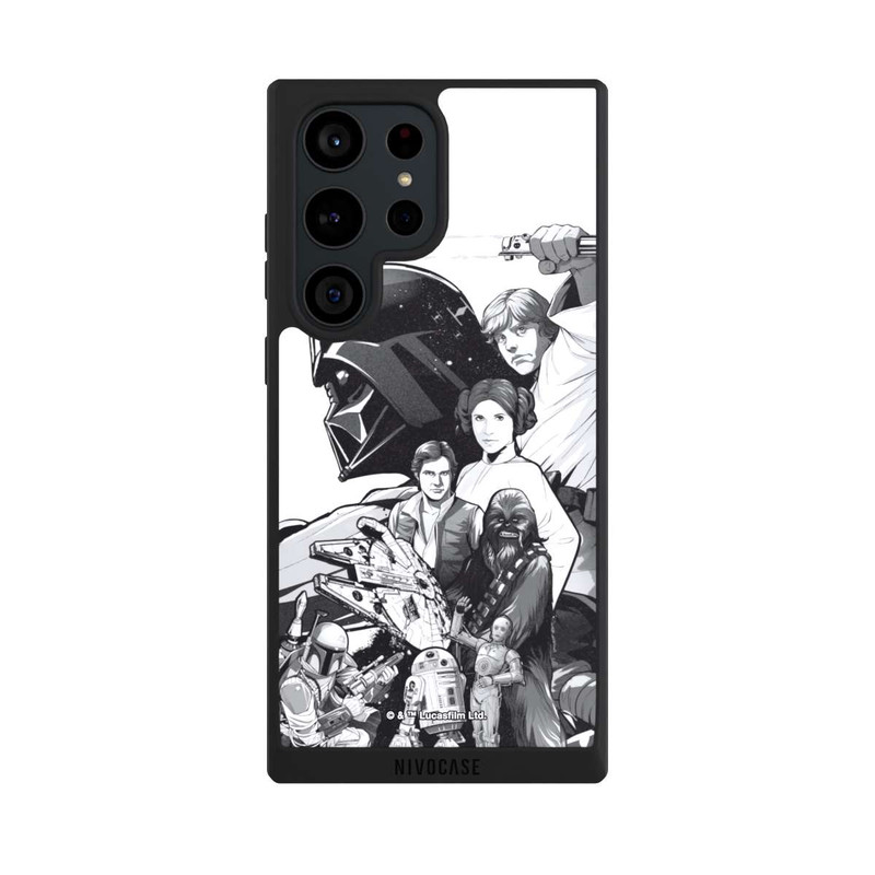 Galaxy S23 Ultra NIVOpure Star Wars Characters - Black and White