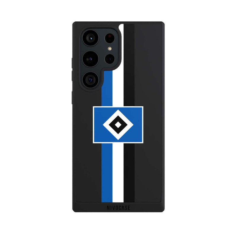 Galaxy S23 Ultra NIVOpure HSV Streifen - Blau-Weiß-Schwarz - ohne Hintergrund