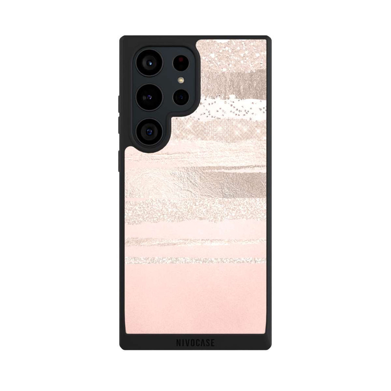 Galaxy S23 Ultra NIVOpure Glitzerschichten (Rosé/Silver) Glitterlook