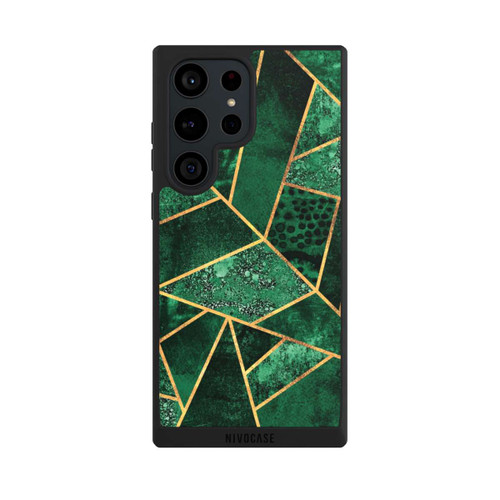 Samsung Galaxy S23 Ultra NIVOpure Tief Smaragdgrün Golddruck