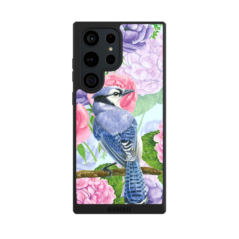 Galaxy S23 Ultra NIVOpure Blue Jay & Flowers