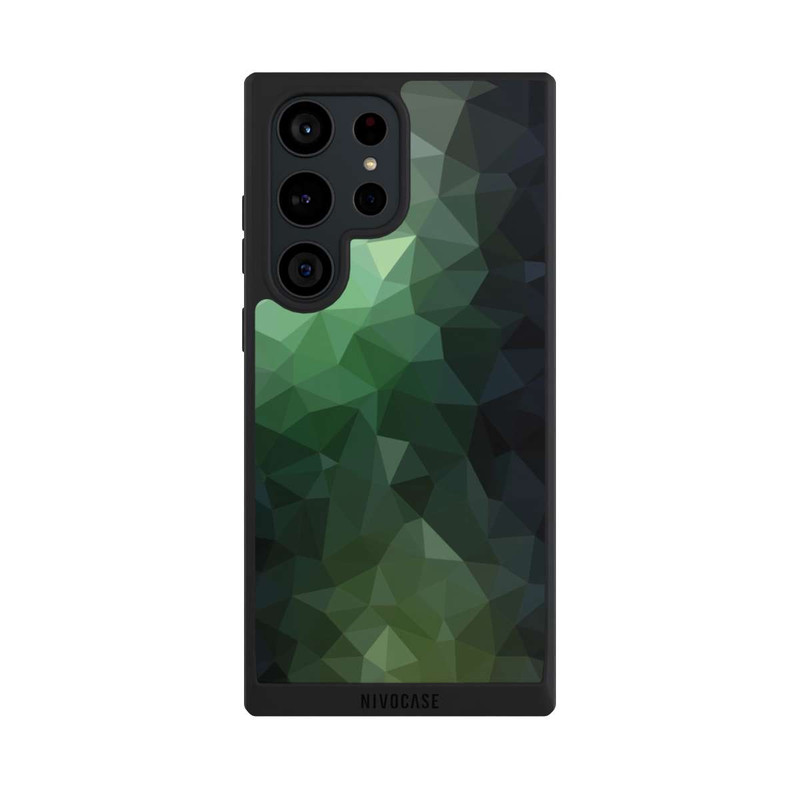 Galaxy S23 Ultra NIVOpure Polygonal Mosaic Green