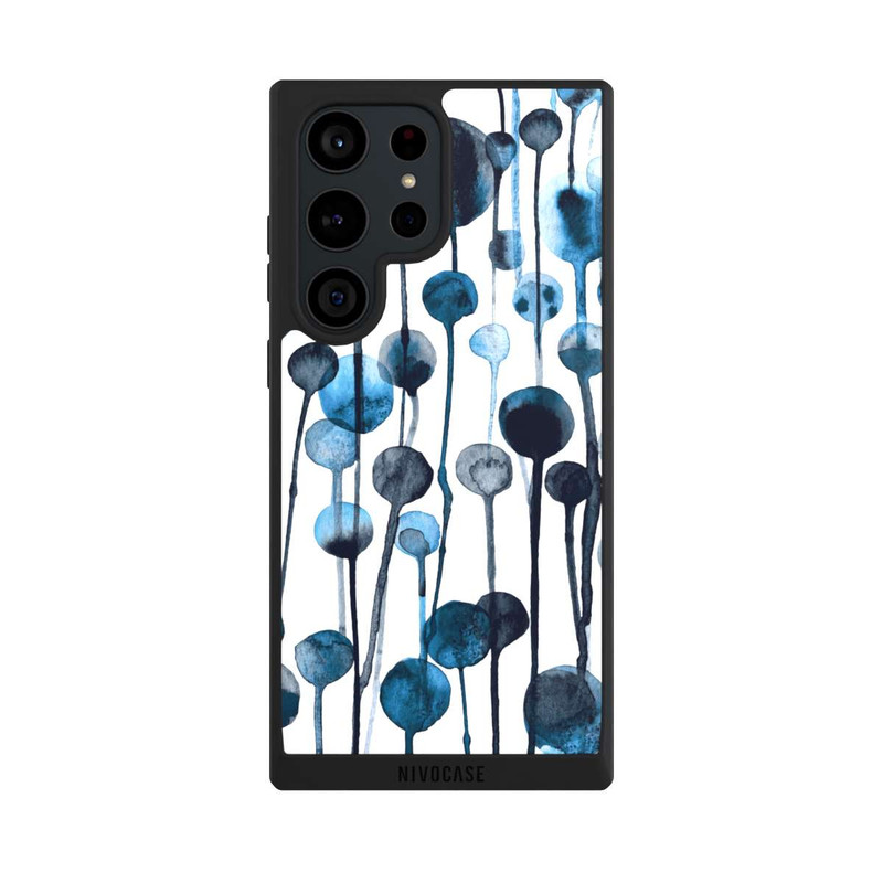 Galaxy S23 Ultra NIVOpure Tropfende Punkte blau