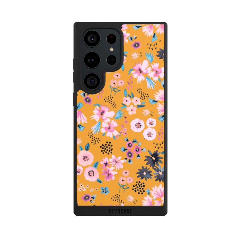 Galaxy S23 Ultra NIVOpure Kleine Blumen senfgelb