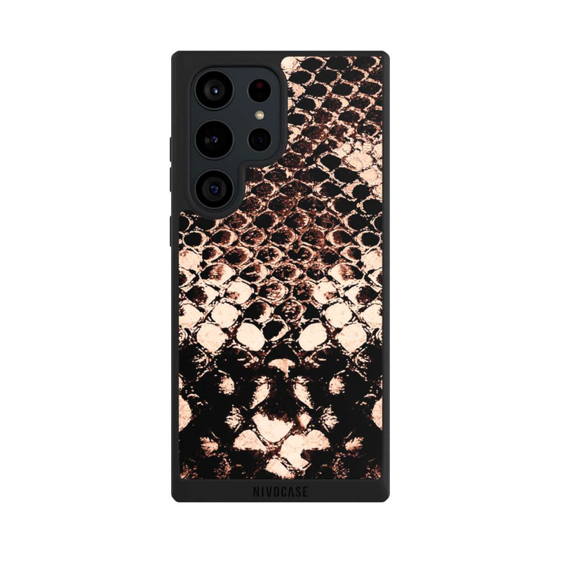 Galaxy S23 Ultra NIVOpure Rose gold snake print