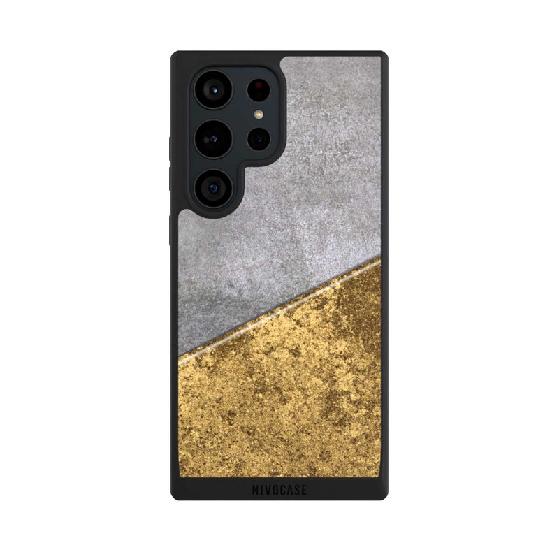 Galaxy S23 Ultra NIVOpure Beton und Goldlook