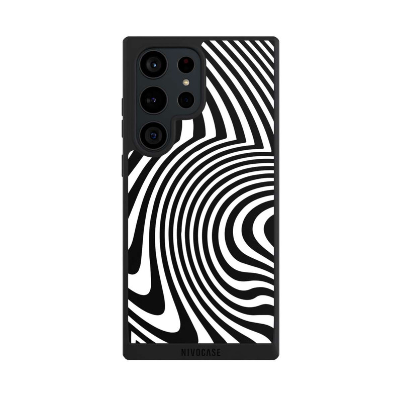 Galaxy S23 Ultra NIVOpure Black and White Waves