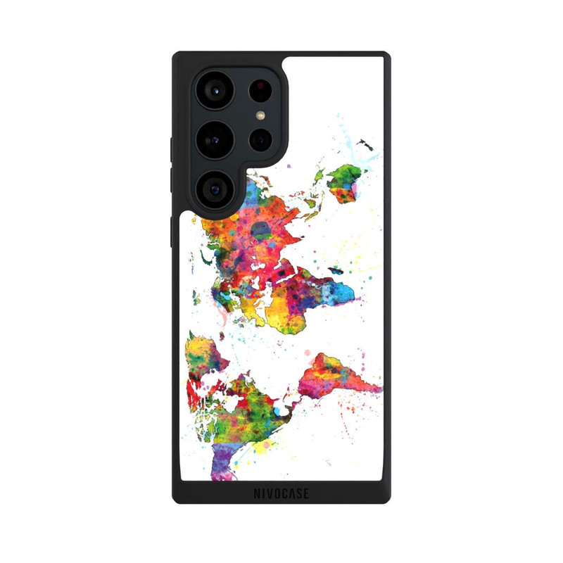 Galaxy S23 Ultra NIVOpure World Map Splash