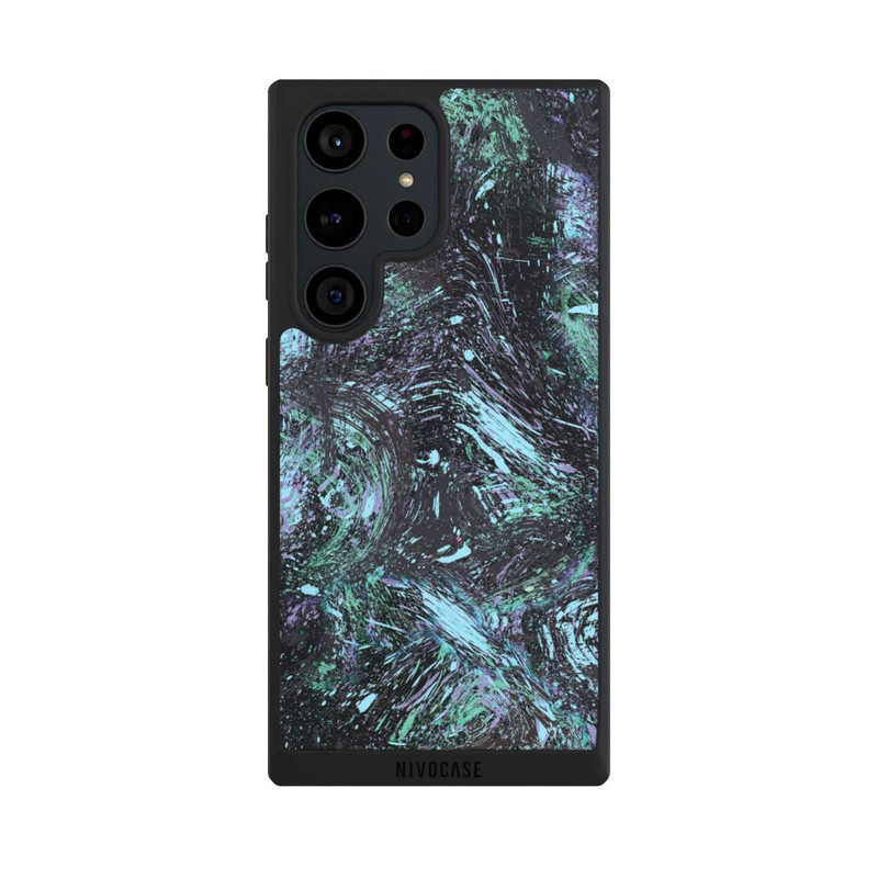 Galaxy S23 Ultra NIVOpure Abstract Dripping Dust Purple