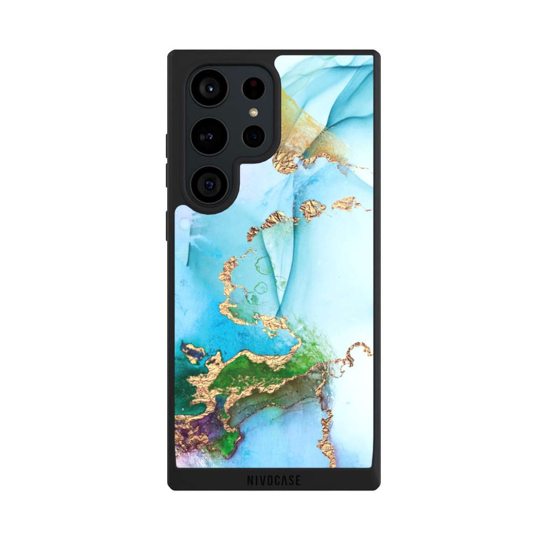 Galaxy S23 Ultra NIVOpure Bunter Marmor-Glitzer-Look