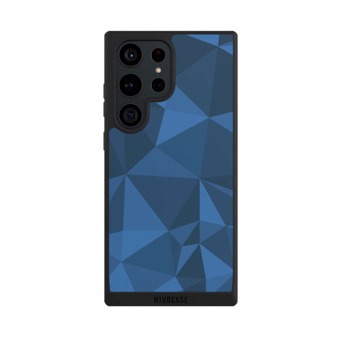 Samsung Galaxy S23 Ultra NIVOpure Polygon Pattern Blue