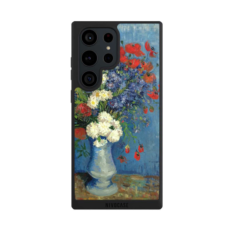 Galaxy S23 Ultra NIVOpure Stillleben Vase mit Kornblumen und Mohnblumen von Vincent Van Gogh