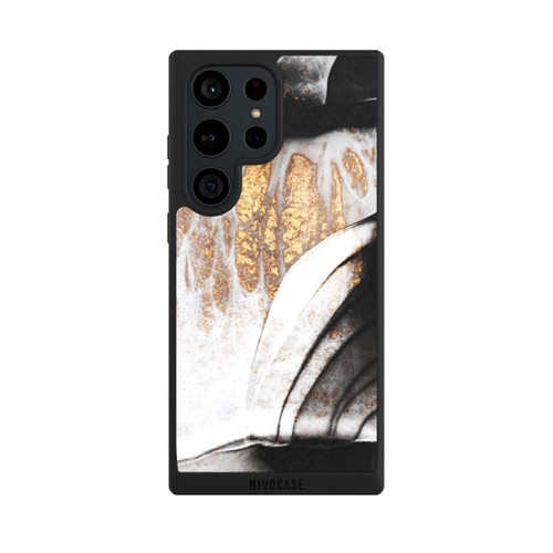 Samsung Galaxy S23 Ultra NIVOpure Schwarze und goldene Adern
