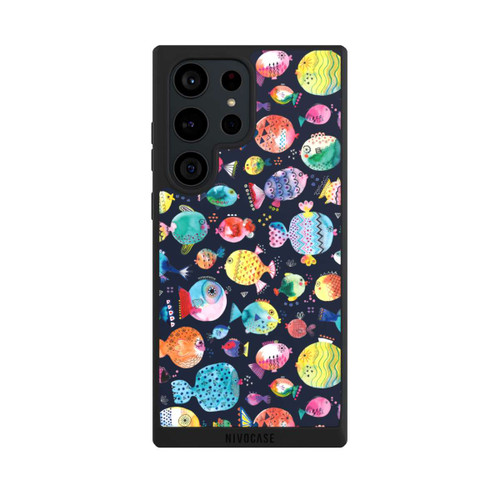 Samsung Galaxy S23 Ultra NIVOpure Strandkugelfische Kinder Marineblau