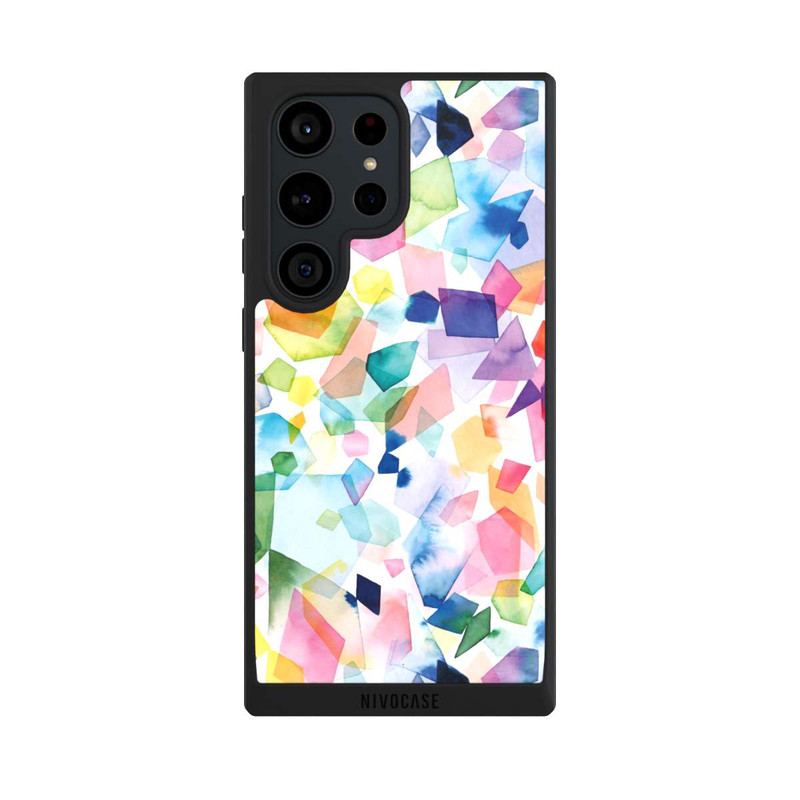 Galaxy S23 Ultra NIVOpure Diamants de pierres précieuses aquarelle colorées