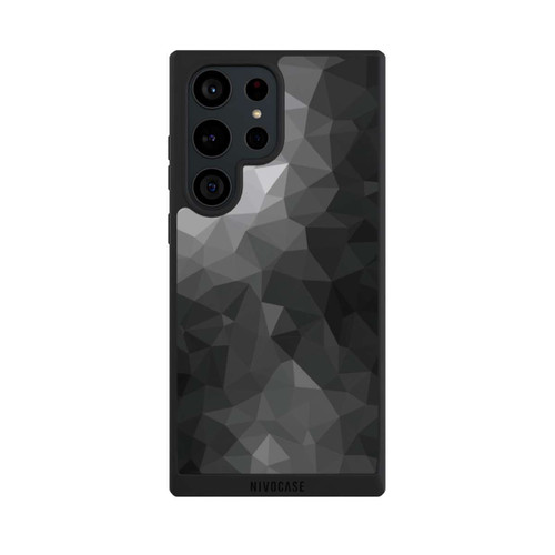 Samsung Galaxy S23 Ultra NIVOpure Polygonal Mosaic Schwarz/Weiß