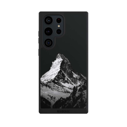 Samsung Galaxy S23 Ultra NIVOpure Snow Capped Mountains Grayscale