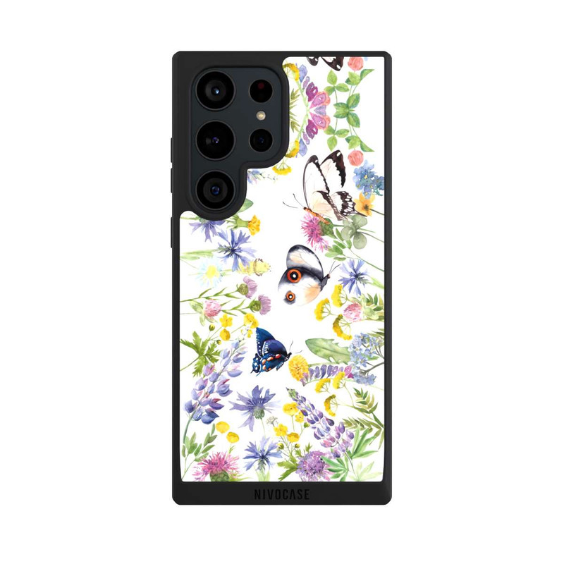 Galaxy S23 Ultra NIVOpure Colourful Spring Flowers and Butterflies