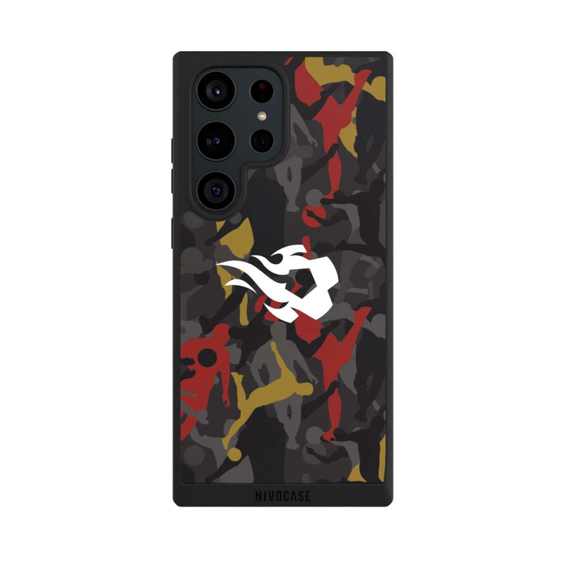 Galaxy S23 Ultra NIVOpure Belgian Red Flames Camouflage