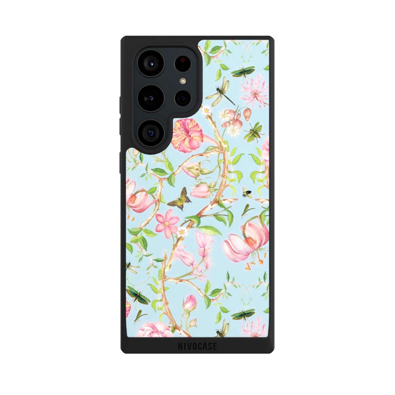 Galaxy S23 Ultra NIVOpure Vintage Botanic Flowers Blue