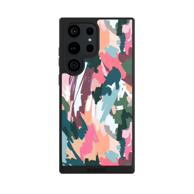 Galaxy S23 Ultra NIVOpure Abstrakte künstlerische Textur Rosa
