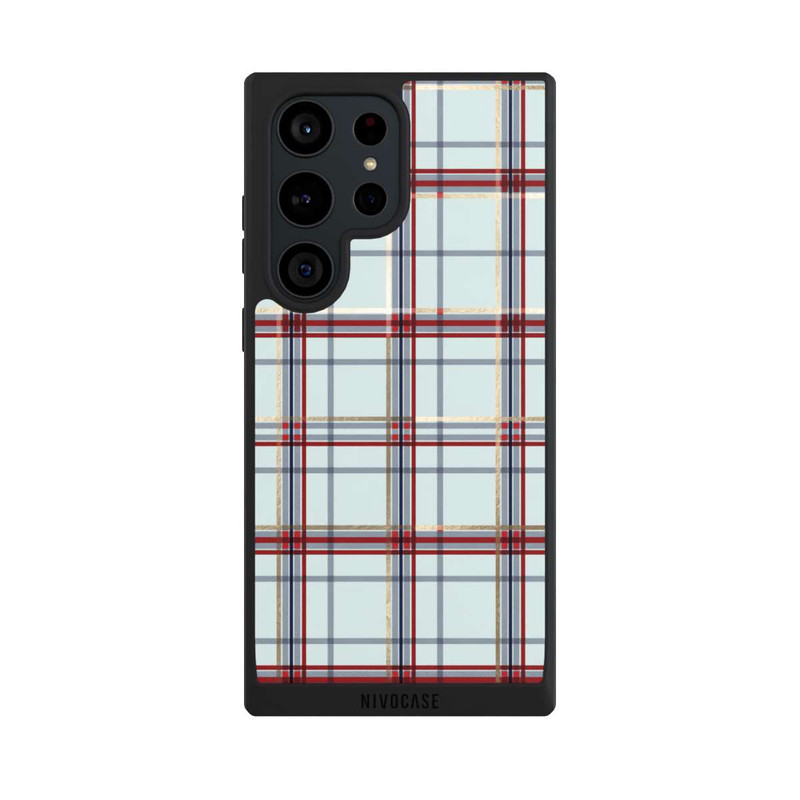 Galaxy S23 Ultra NIVOpure Tartan Bleu