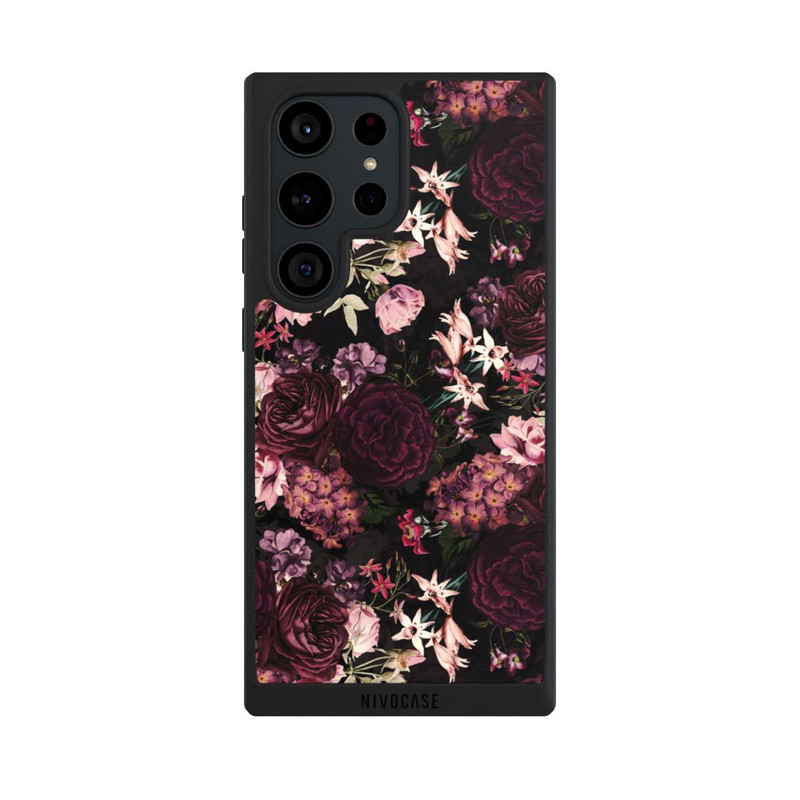 Galaxy S23 Ultra NIVOpure Wallpaper Flower Dark Purple