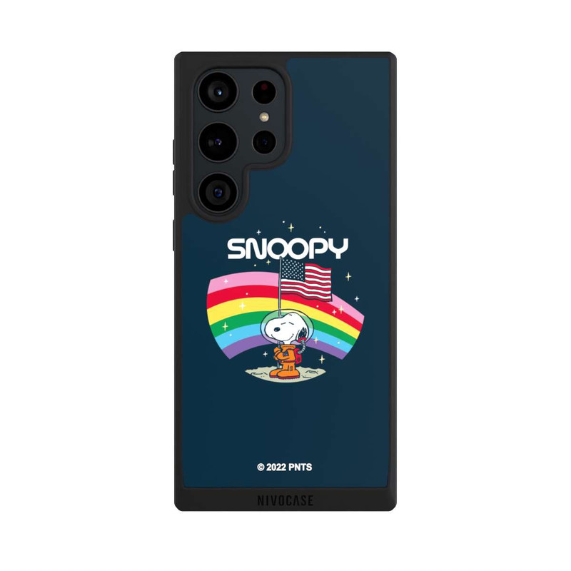 Galaxy S23 Ultra NIVOpure Snoopy Weltraumreisender Regenbogen
