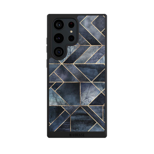 Samsung Galaxy S23 Ultra NIVOpure Abstraktes Natur-Dunkelblau