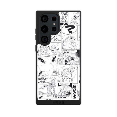 Samsung Galaxy S23 Ultra NIVOpure Asterix Comic Black and White